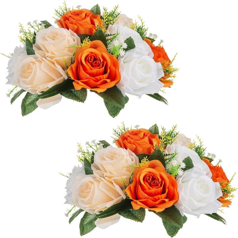 Simulation Flower Wedding Series Guide Ornament Dining Table Fake Flower Living Room Hotel Turntable Middle Desktop Decoration Flower