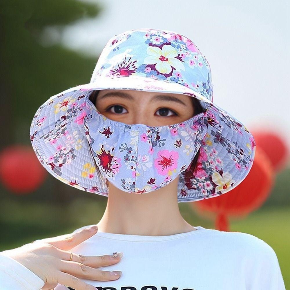 Кепка для лица женская солнцезащитная шляпа маска для лица панама портативная солнцезащитная маска для женщин/девочек