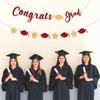 Glittering Graduation Party Hanging Decoration Congrats Grads Hanging Ornament for Class of 2025 for School Graduate