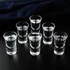 22ml Thick Bottom Baijiu Cup Party Bar Liquor Goblet 12pcs Set Household Small Wine Utensils Transparent Drinkware Spirits Cup