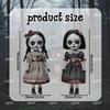 Set of 2 Halloween Garden Stakes featuring 2D Flat Creepy Boy Ghost Decorative Yard Stakes for Spooky Outdoor Decor
