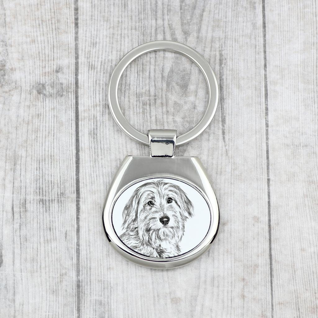 Pyrenean Sheepdog, Labri, Pyrenees Sheepdog I - Keychain with a Dog, Keychain with a Print, Personalized Pendant from the Art-Dog Brand