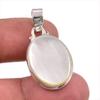 Natural Mother Of Pearl Gemstone Handmade 925 Solid Silver Pendant 1.75" O2s02