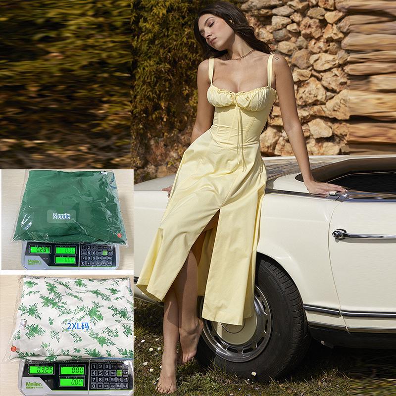 2026 Элегантное французское летнее платье-слинг высокого класса для женщин