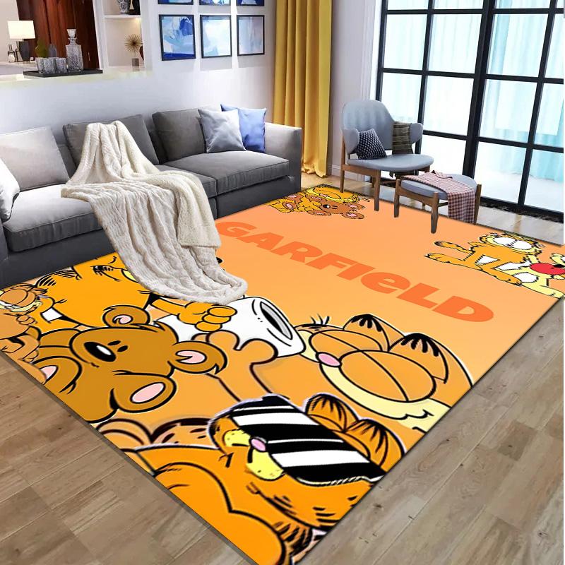 Garfield Pattern Rug, Indoor/Outdoor Mat, for Picnic, Gameroom, Bedroom, Office, Living Room, Home Decor Carpet, Birthday Gift