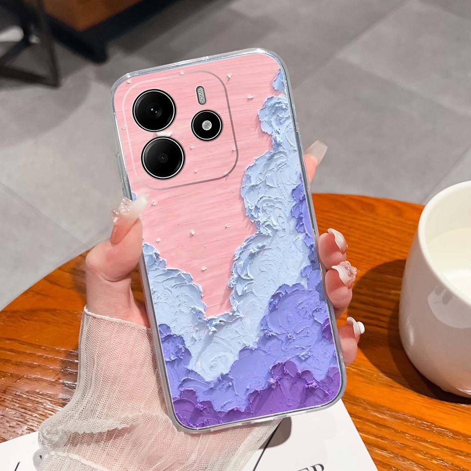 Забавные черные задние крышки для кота для Redmi Note 14 Pro Plus A3 K80 Pro A4 14R новый чехол для телефона эстетический дизайн жидкий силиконовый мягкий корпус для Redmi бампер