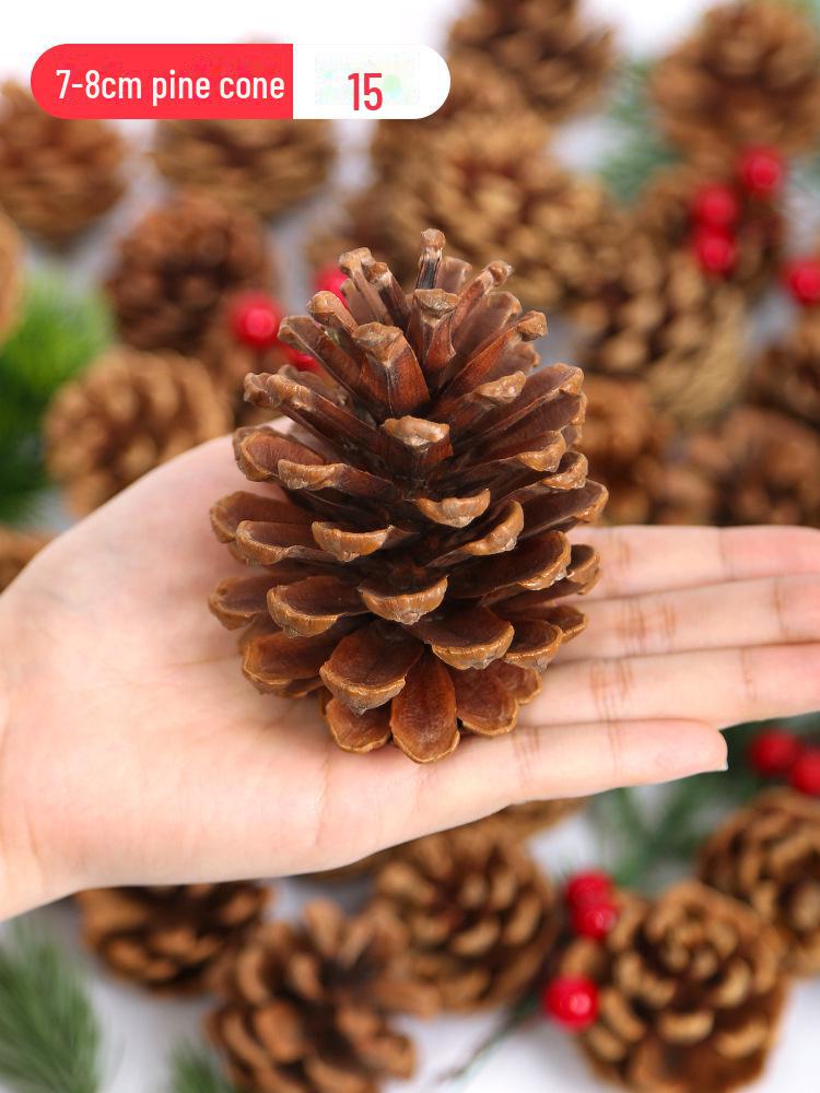Pine Cone DIY Decoration Kit: Branch, Log, Dried Flowers for Creative Kindergarten Hanging Crafts