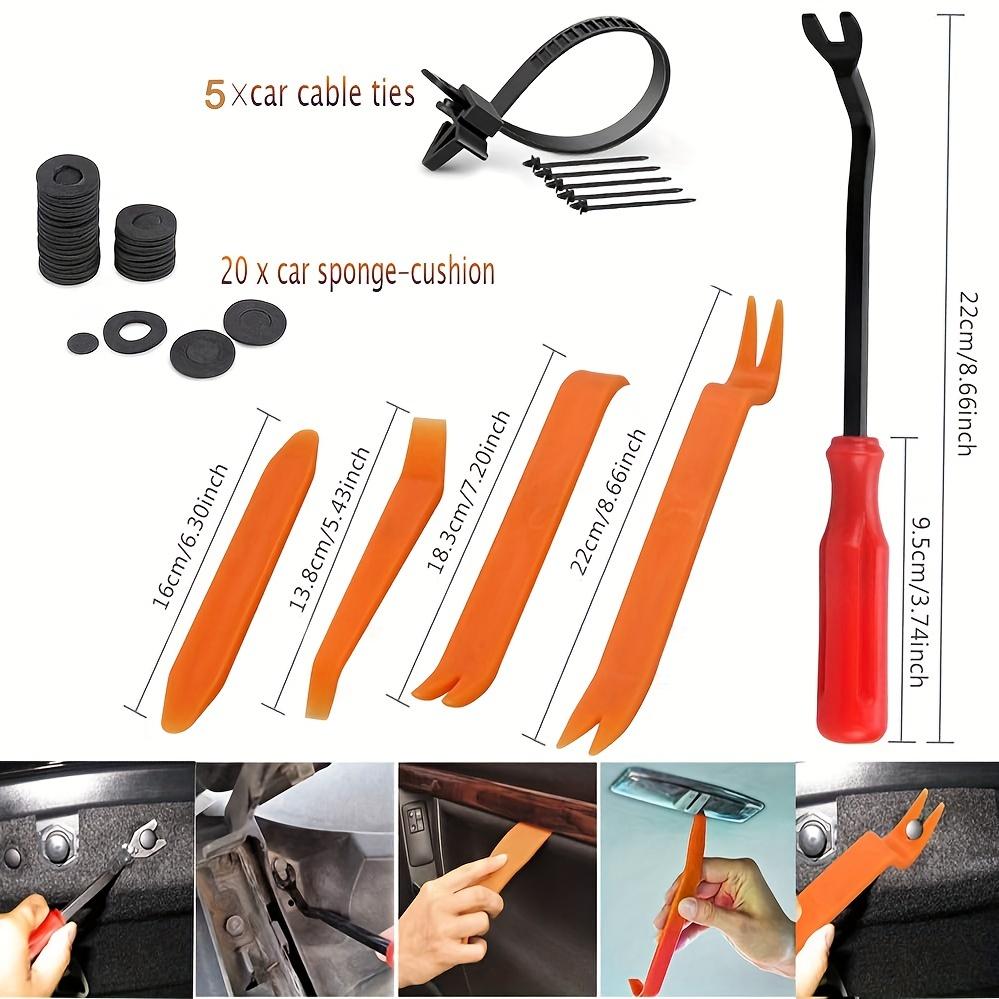 415pcs Car Push Retainer Clips Kit - Plastic Door Panel Fasteners, Fender Bumper Clips Most Popular Sizes