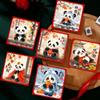 6pcs Cute New Year Panda Red Envelopes Traditional Gifts Packing Bags  Kids Gifts