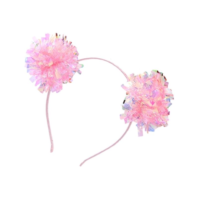 Блестящие золотые пайетки повязки на голову Новогоднее украшение на голову Праздничный головной убор для Рождества, косплея и вечеринок по случаю дня рождения