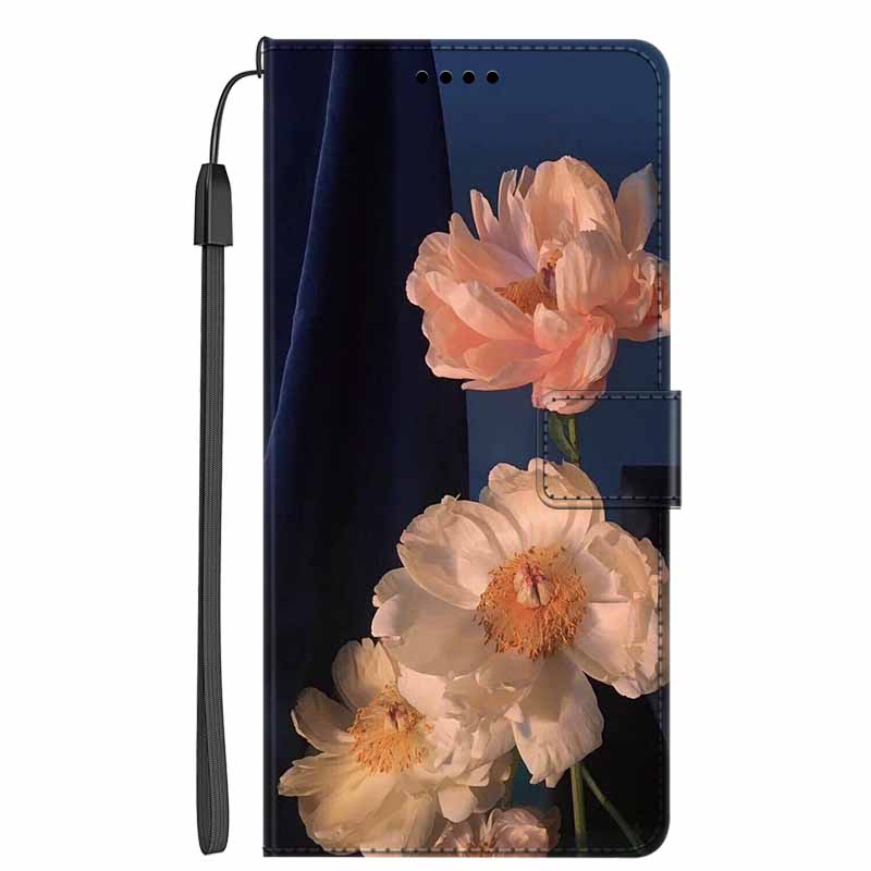 Защитный Роскошный Кожаный Чехол-Книжка на Магните Для Xiaomi Mi 11 Ultra с Рисунком Цветка Ударопрочный Чехол-Обложка Capa
