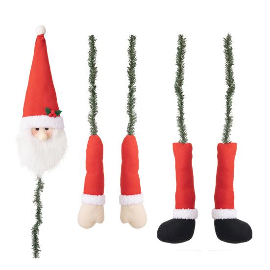 Рождественская елочная игрушка кукла плюшевый Санта Клаус снеговик эльф ноги руки голова мягкая кукла елочная игрушка украшение для праздничного декора