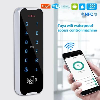 IP68 полностью водонепроницаемая RFID-клавиатура контроля доступа, металлический корпус, 125 кГц, кард-ридер, металлический сенсорный контроллер, дверной звонок Wiegand26/34