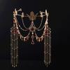Набор украшений из стразов и жемчуга Винтажный набор с кисточками: ожерелье-подвеска для брови и серьги - подарок