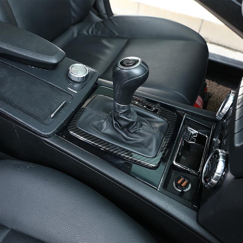 Наклейки для отделки салона автомобиля из углеродного волокна для Mercedes benz C Class W204 C180 C200 2007-2013 Аксессуары