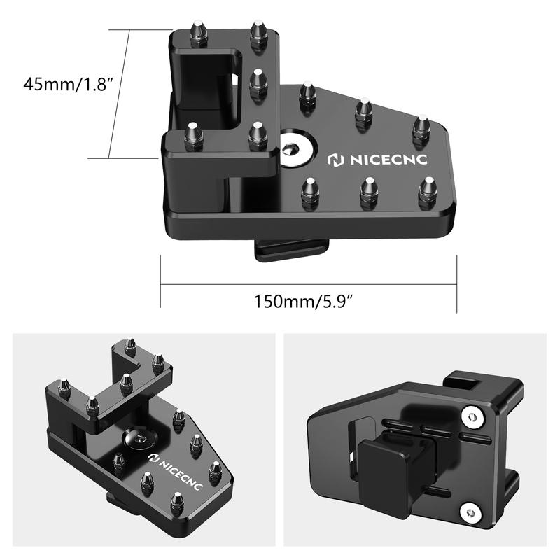 Motorcycle Dual Control Brake Lever Pedal Tip Pad for Yamaha Tenere 700 2019-2024 Tenere 700 World Raid 2022 2023 2024