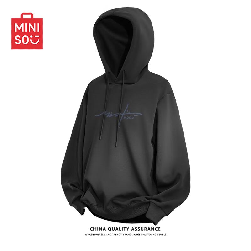 MINISO Men's Casual Hooded Sweatshirt Pullover