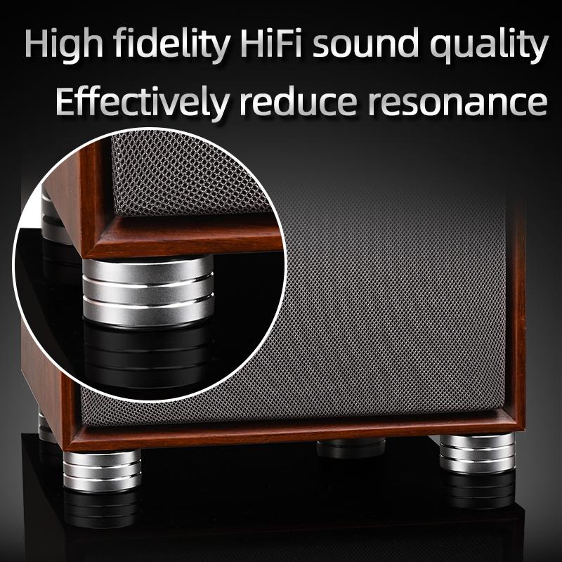 Супер Премиум 4 шт. Шипы для Hi-Fi Динамиков Стойка Ножки Подушка Алюминиевый Сплав для Динамика ЦАП Амортизирующая Подушка для Ножек