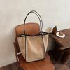 Sewing Thread Lazy Style Frosted Bucket Bag  High Texture Commuting Bag Casual Underarm Single Women's Shoulder Bag