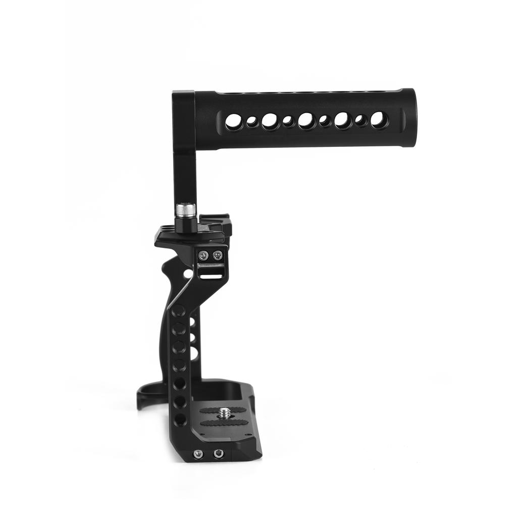 Клетка для камеры Andoer + комплект верхней ручки Видеоклетка из алюминиевого сплава с креплением для холодной обуви, многочисленные 1/4