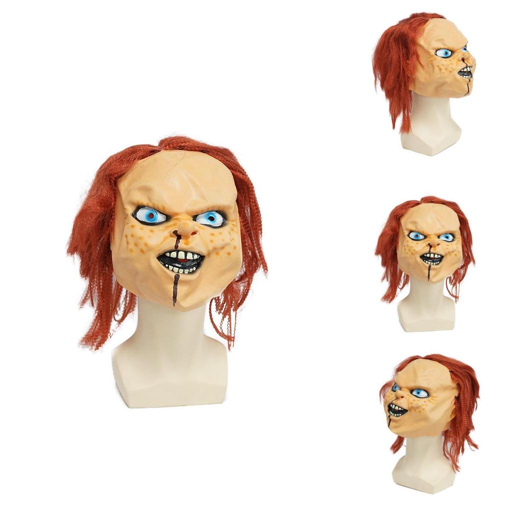 Маска Чаки из фильма «Детские игры» на Хэллоуин, латексная, со жутким дизайном для вечеринки и косплея