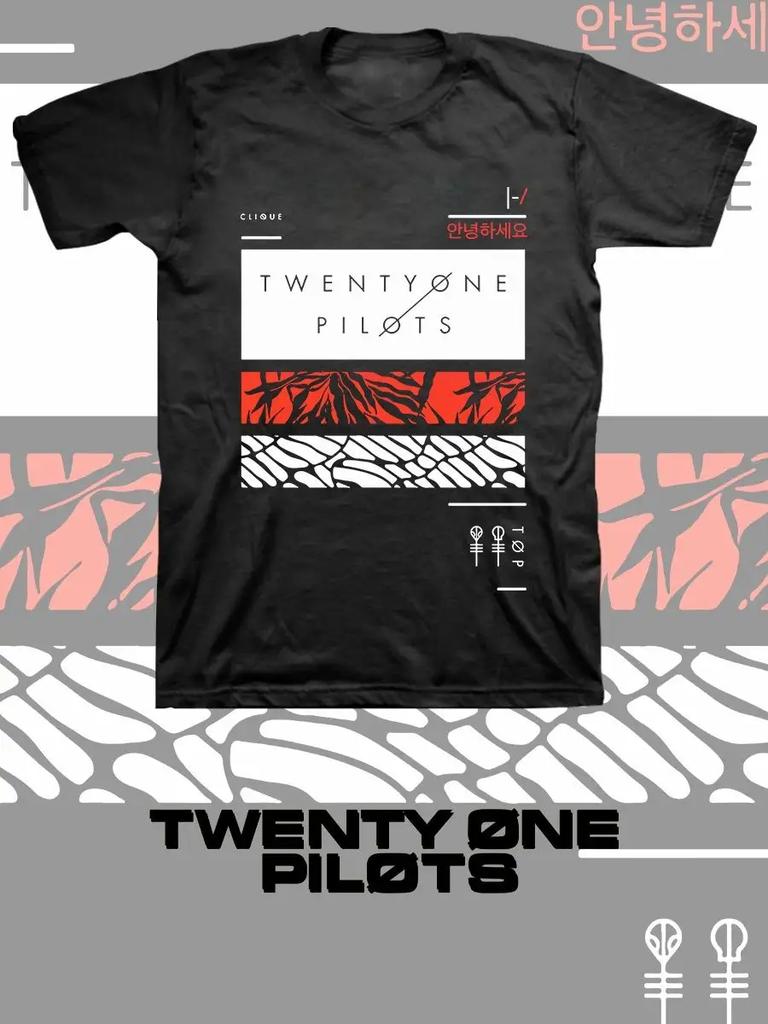 Футболка с принтом группы Twenty One Pilots