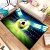 3D Soccer Football Pictures Rug Lfootball Field Print Rugs for Bedroom Living Room Rug Home Entrance Door Mat Kids Room Rug