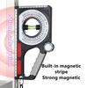 High Precision Angle Slope Measuring Instrument Magnetic Level Bubble Inclinometer Protractor Angle Finder Slope Scale Level