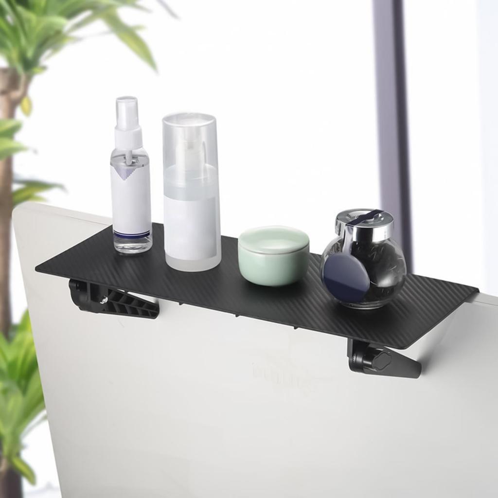 TV Shelf Top 13in Computer Screen Shelf Adjustable Monitor Display for Laptop Electronics Media Console Box Soundbar Router