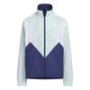 Adidas RDY Wind Color Block Трикотажный тканый тренировочный костюм изумрудно-зеленый x темно-синий Ветер. Куртка свободного кроя, Топ, Детская спортивная одежда, Юниоры, Дети, 160 см,