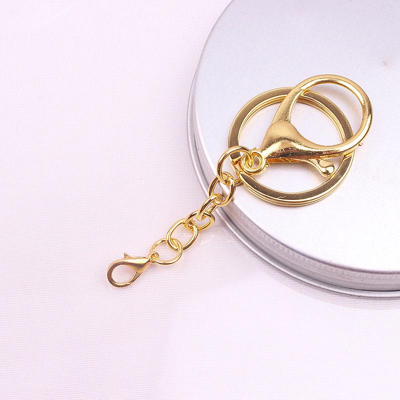 Набор колец для брелока, цепочек, металлических подвесок: 302 Застежка-лобстер, Стойкая к выцветанию, Аксессуары для изготовления украшений своими руками, Трехсоставная.