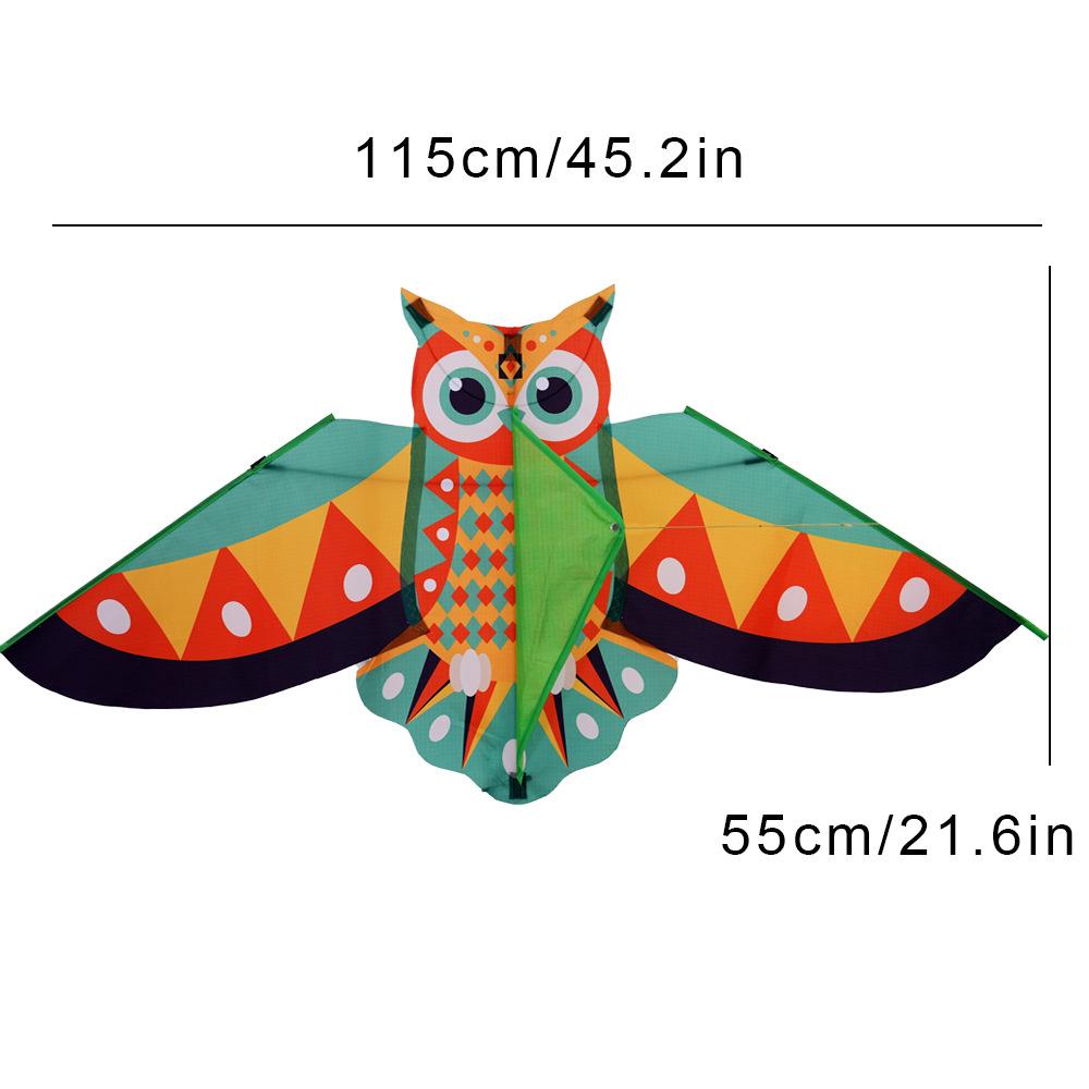 Long Tail Colored Owl Kite Easy To Fly Plastic Flying Toy New Children's Kite Outdoor Sports