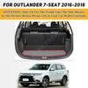 Custom High Quality Car Trunk Mat For Mitsubishi Outlander 7-Seat 2016 2017 2018 Interior Accessories Durable Leather Carpet