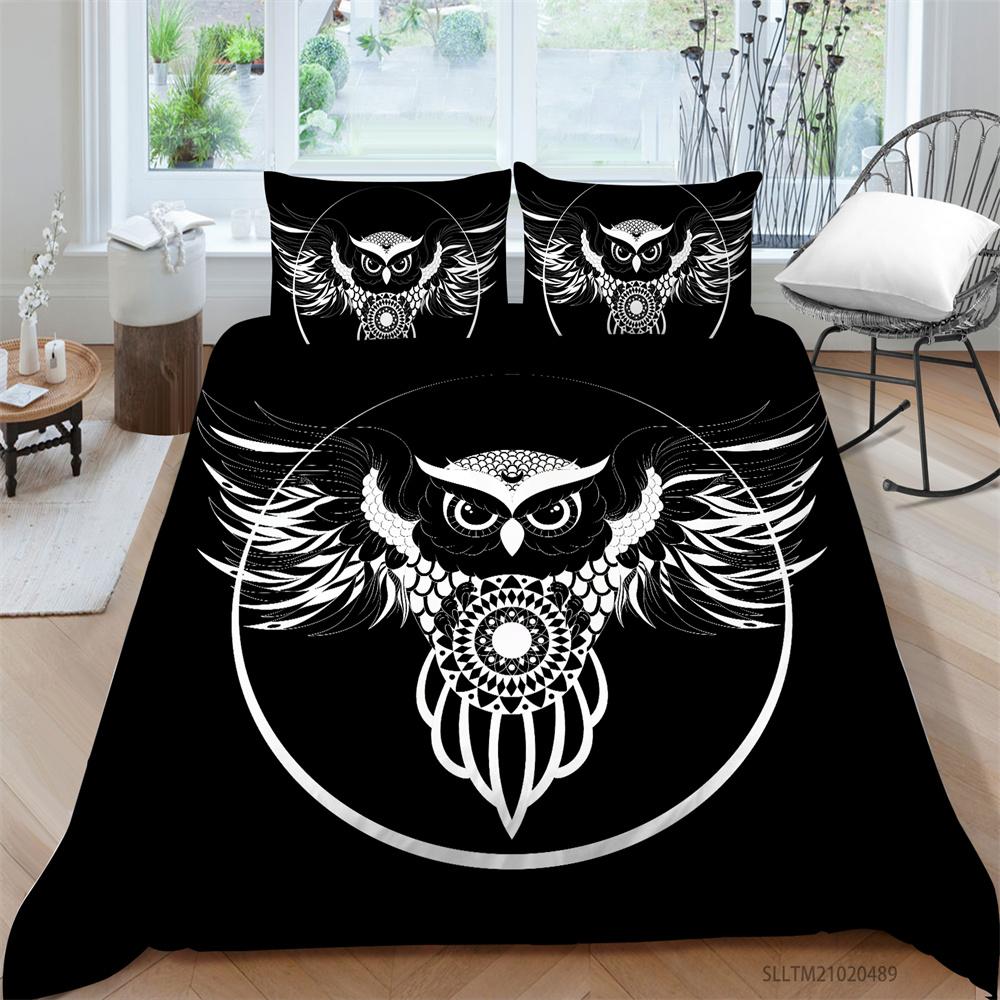 Комплект постельного белья с 3D птицами, домашнее покрывало для дома, постельное белье, текстиль, крутое детское постельное белье для мальчиков, одноместное, двойное, King Size