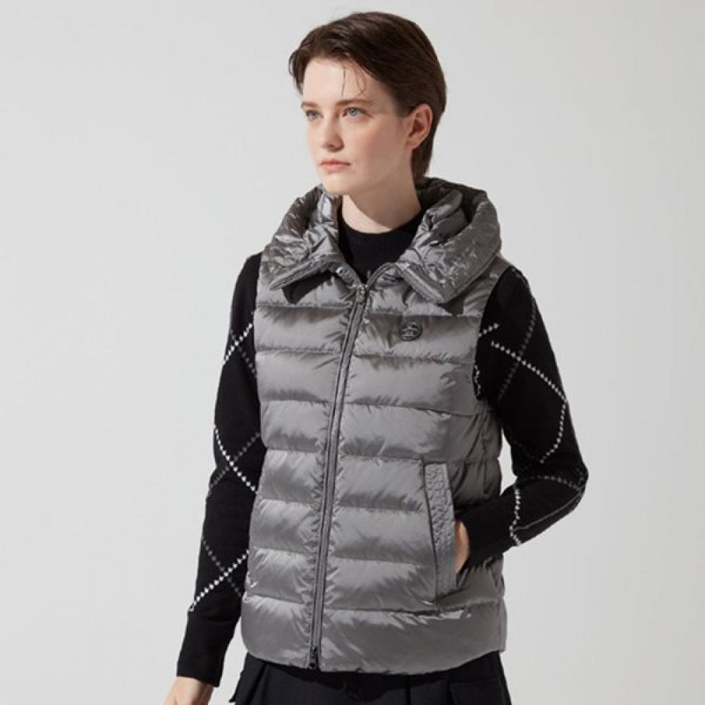 Munsingwear Women Hooded Heavy Vest Gray Mp422lwvo1