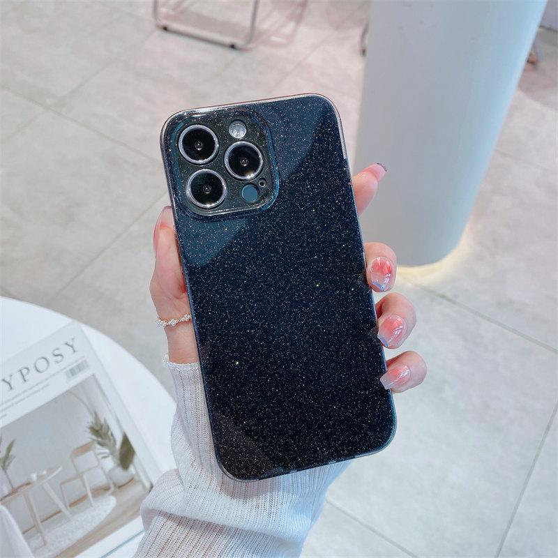 Роскошный блестящий желейный чехол для iPhone 15, 14, 13, 12, 11 Pro Max XR XS 7 8Plus SE 2020, комплексные чехлы для защиты от падения