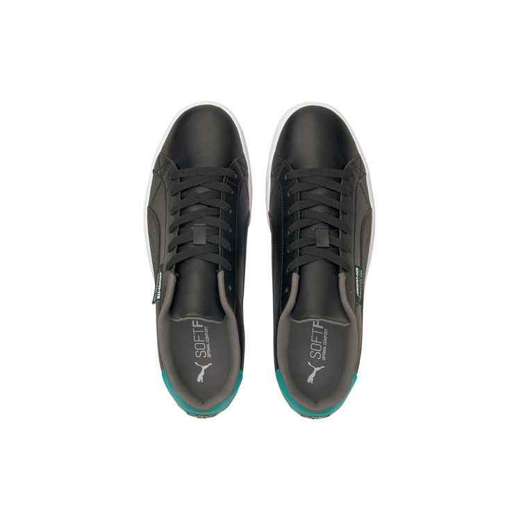 Мужские кроссовки Mercedes-AMG Petronas F1 x Puma Smash Vulc V3 Low Black Spectra Green Белые 306847-02