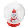 Xmas Inflatable Ornament Ball 23.6 Inch PVC LED Light Up Xmas Snowmen Blow Up Ball Outdoor