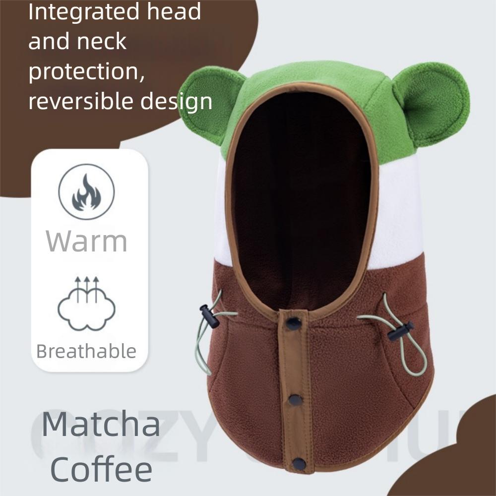 Thickened Kids Winter Hats Windproof Balaclavas Hats Scarf Set  Outdoor