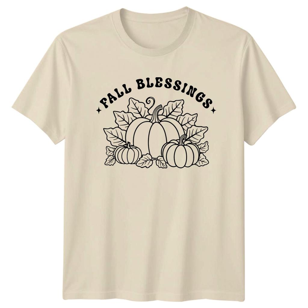 Fall Blessings Unisexs TShirt Thanksgiving Autumn Thanksgiving Gift For Her