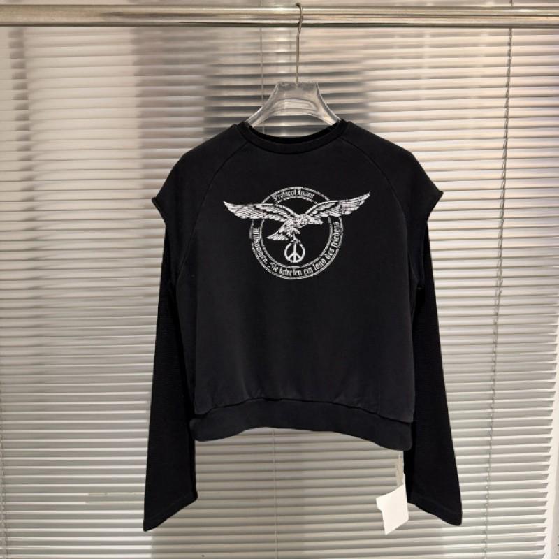 Mens Oversized Long Sleeve Hoodie With Waffle Texture Embroidered Patch Vintage Print Casual Wear