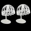 2 Pieces Retail Home Plastic Baby Hat Cap Storage Display Holder Hair Wigs Dryer Rack and Shelf