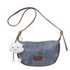 Large capacity bags for women, 2026 new niche denim dumpling bag, summer trend, versatile crossbody bag