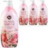 Pink Flower Perfume Body Wash Rose & Cherry Blossom Fragrance, 900ml, 4 Units