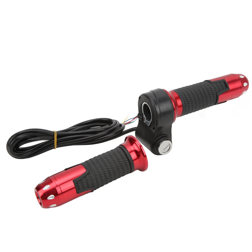1 Pair 12V?99V Throttle Grips Universal Twist Throttle Accelerator Grip Handlebar with Keys for