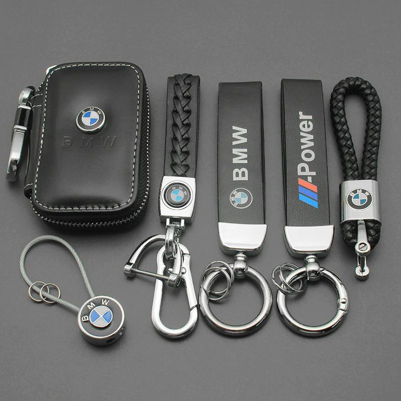 3D Металлический Кожаный Значок Брелок для Ключей Брелок Брелоки сумка Для BMW X1 X3 X5 X6 X7 F20 F22 F23 F85 F86 E90 E91 F32 F33 F34 F36