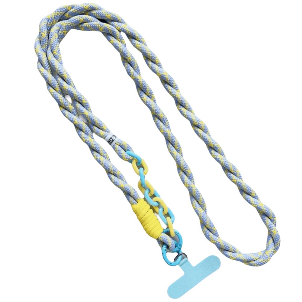 Dopamine Braided Phone Lanyard Nylon Crossbody Hanging Rope  Phone Charm Accessories