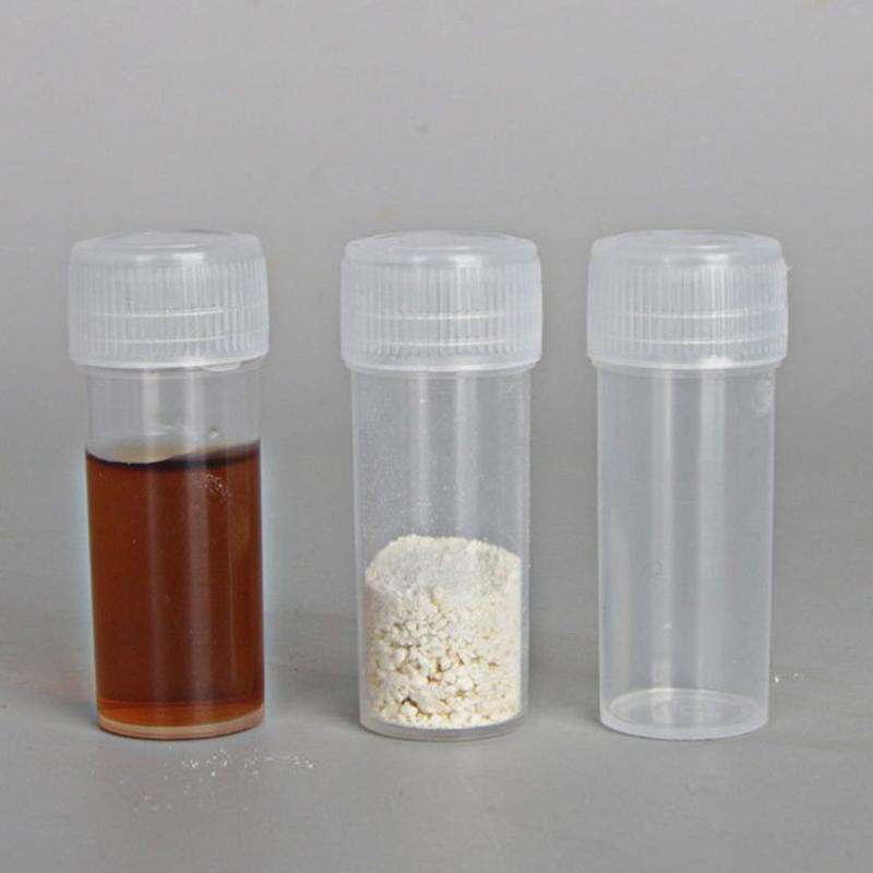 50 шт., пластиковая бутылка, банка для образцов, 5 г, маленькая бочка, флаконы, капсульный контейнер для хранения