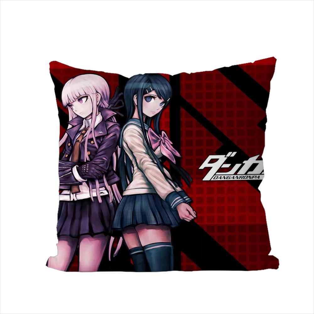 Наволочка Danganronpa Для Авто Дивана Декоративная Домашняя Двусторонняя Печать Плюшевая Квадратная Подушка Декоративная Наволочка