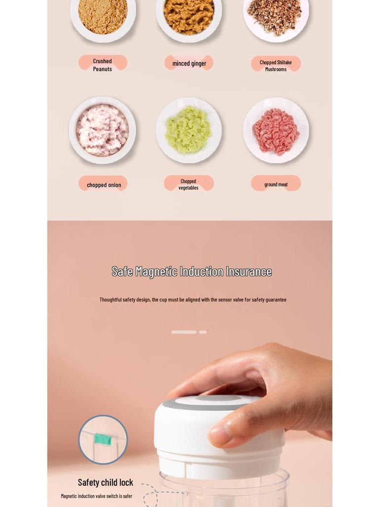 Электрическая чеснокодавилка и мясорубка: Мини-измельчитель, мясорубка и овощечистка для дома и детского питания